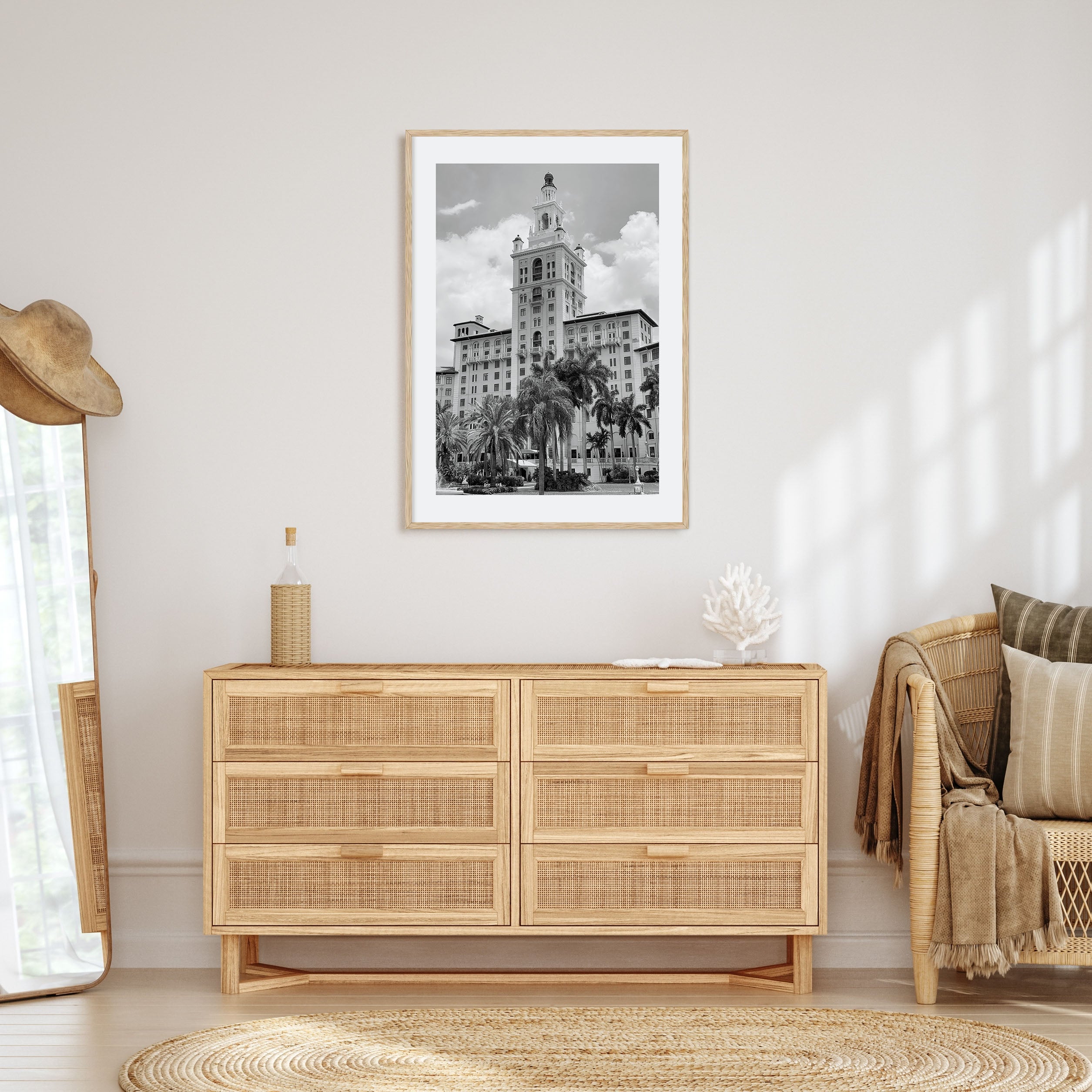 Coral Gables Photo B&W Poster