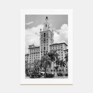 Coral Gables Photo B&W Poster