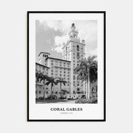 Coral Gables Portrait B&W Poster