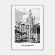 Coral Gables Portrait B&W Poster