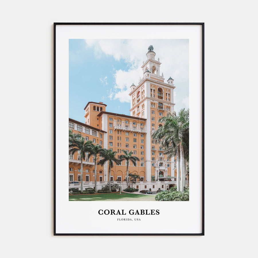 Coral Gables Portrait Color Poster