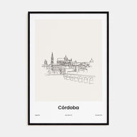 Córdoba, Argentina Drawn Poster