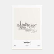Córdoba, Argentina Drawn Poster