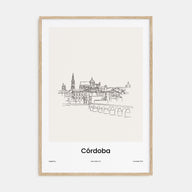 Córdoba, Argentina Drawn Poster