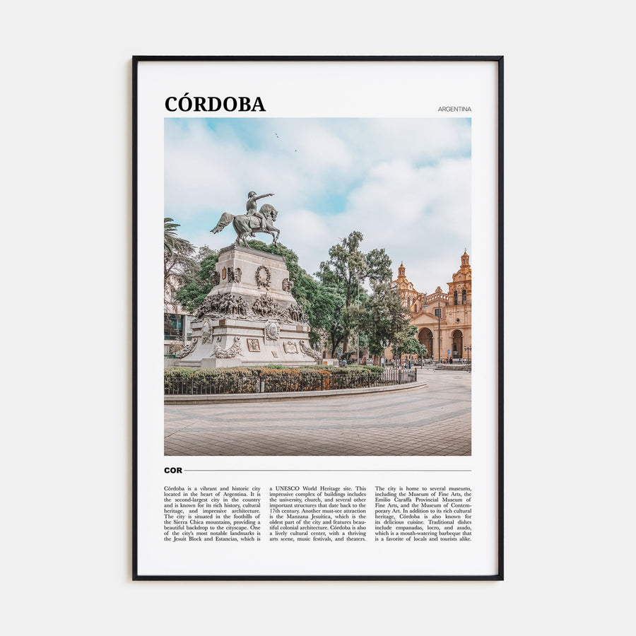 Córdoba, Argentina Travel Color Poster