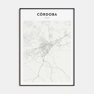 Córdoba, Spain Map Portrait Poster