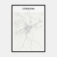 Córdoba, Spain Map Portrait Poster