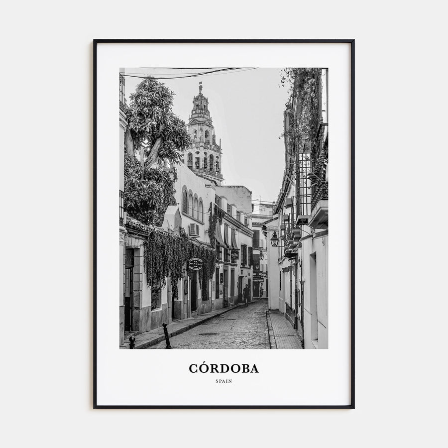 Córdoba, Spain Portrait B&W Poster