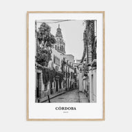 Córdoba, Spain Portrait B&W Poster
