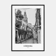 Córdoba, Spain Portrait B&W Poster