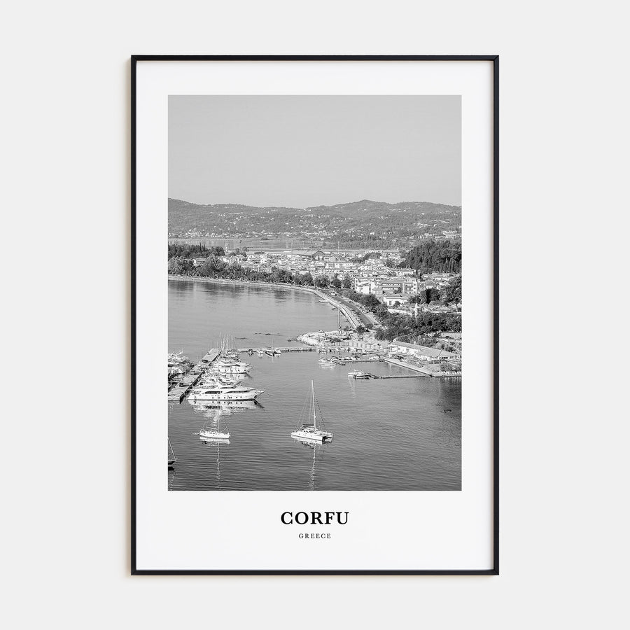 Corfu Portrait B&W Poster