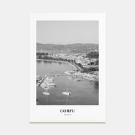 Corfu Portrait B&W Poster