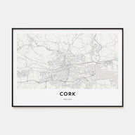 Cork Map Landscape Poster