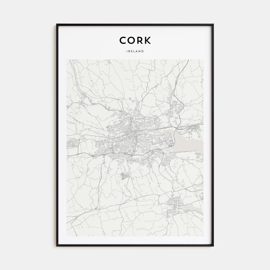 Cork Map Portrait Poster