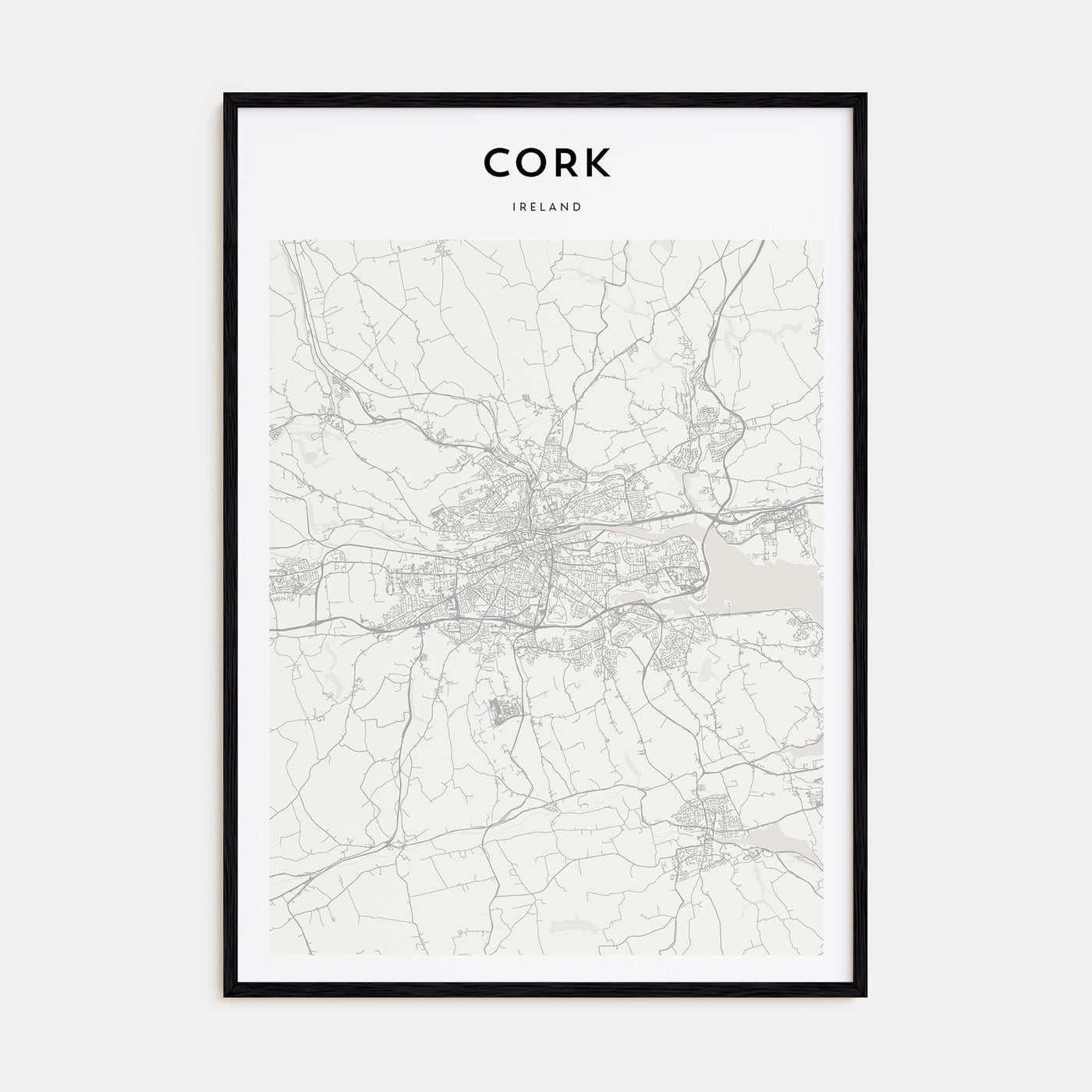 Cork Map Portrait Poster