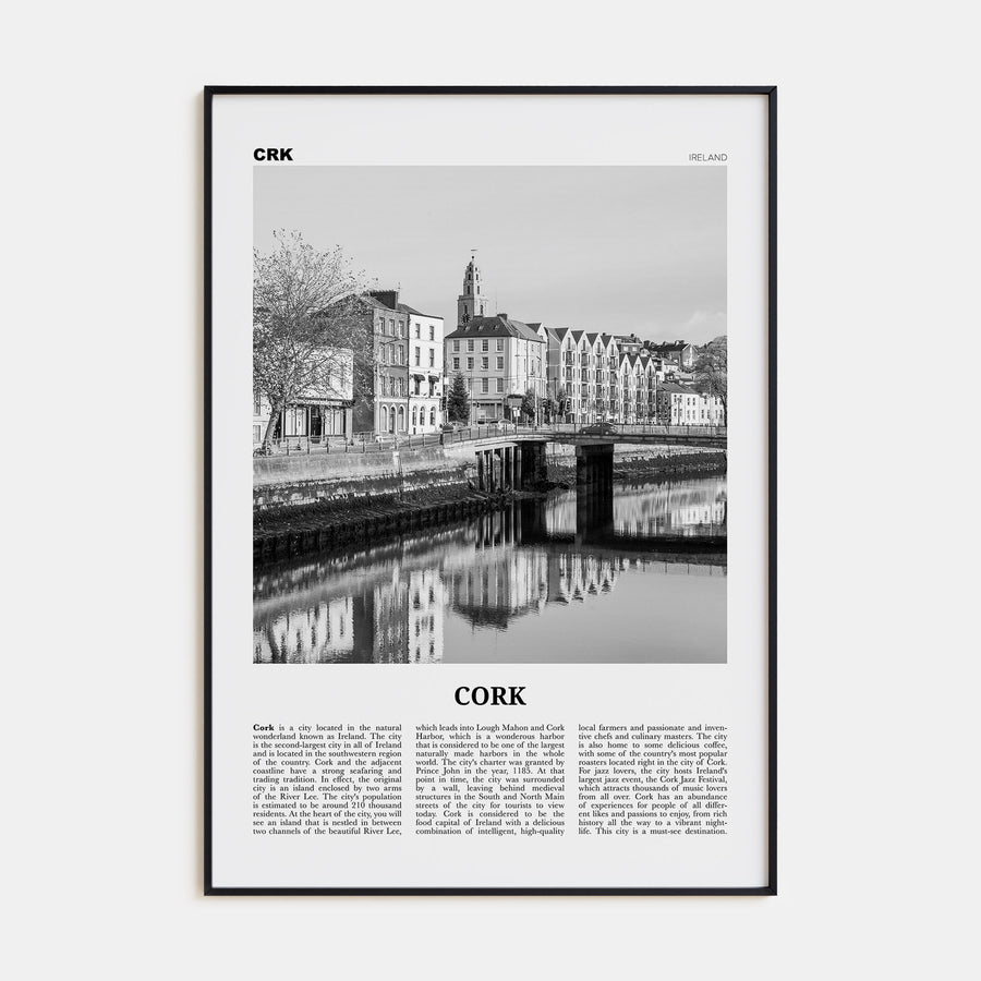 Cork Travel B&W Poster