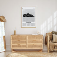 Corn Islands Travel B&W Poster