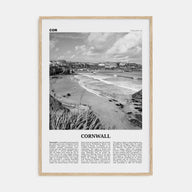 Cornwall Travel B&W Poster