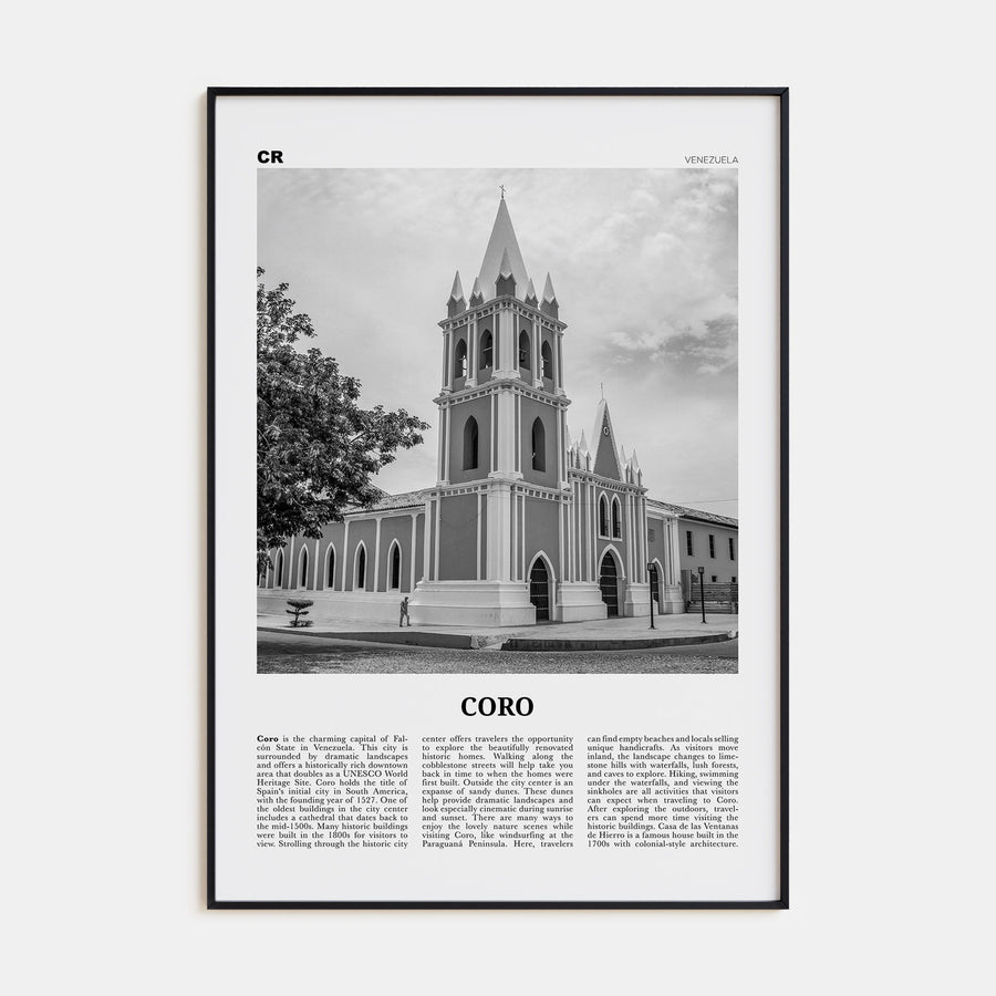 Coro Travel B&W Poster
