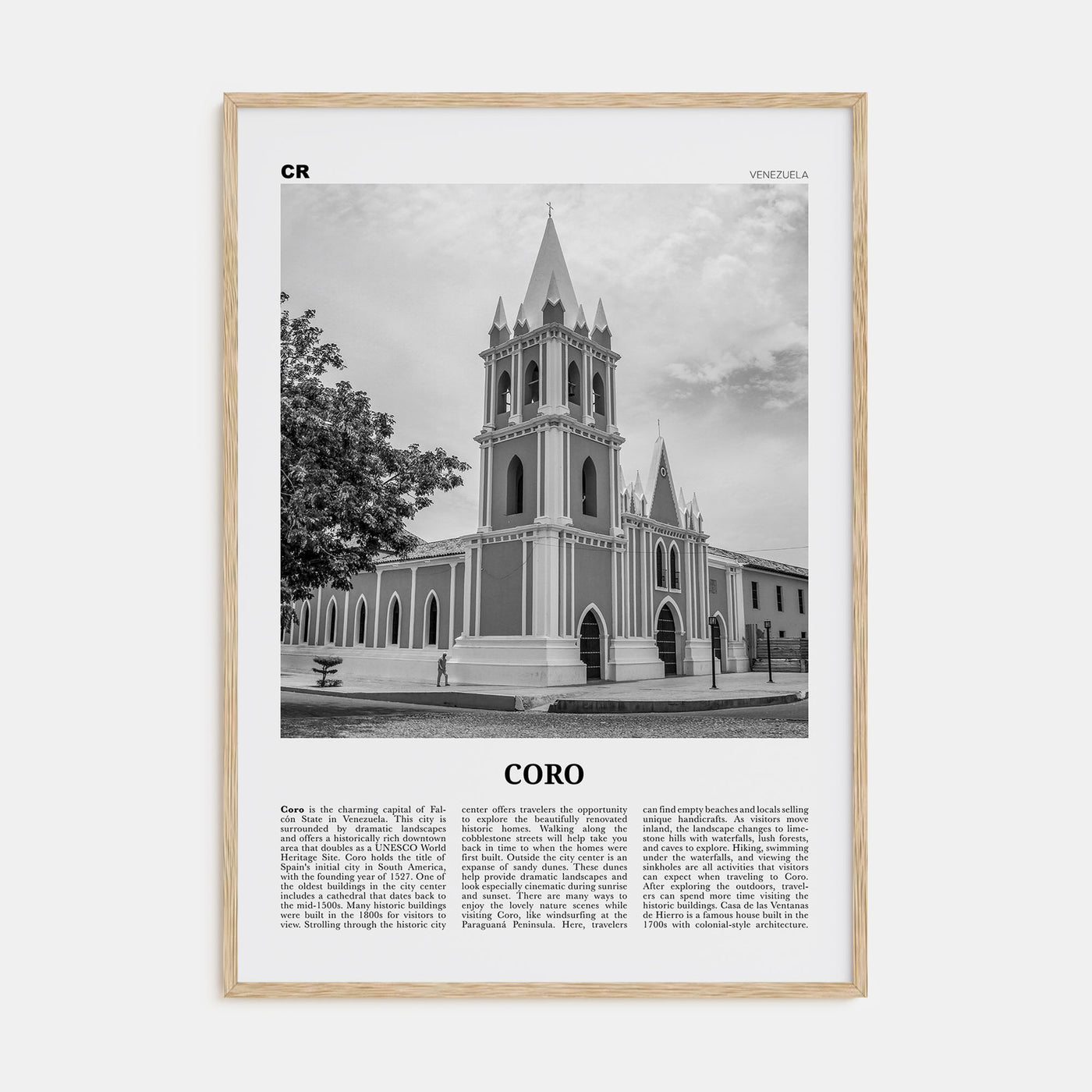 Coro Travel B&W Poster