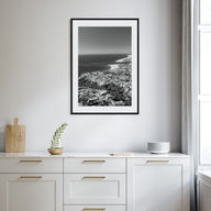 Corona del Mar Photo B&W Poster