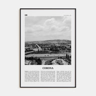 Corona Travel B&W Poster