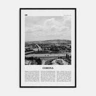 Corona Travel B&W Poster