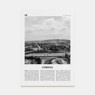 Corona Travel B&W Poster