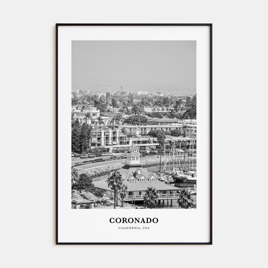 Coronado Portrait B&W Poster