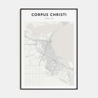 Corpus Christi Map Portrait Poster