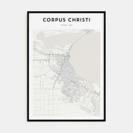 Corpus Christi Map Portrait Poster