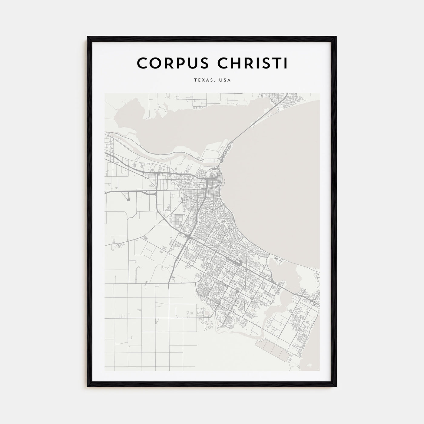 Corpus Christi Map Portrait Poster