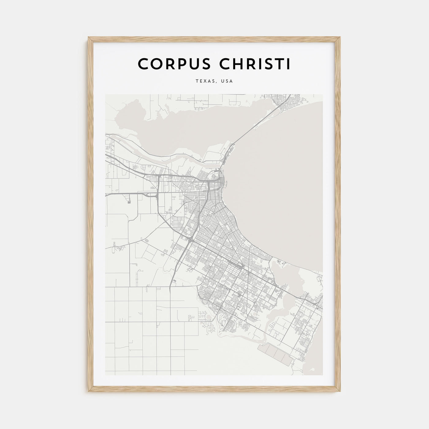 Corpus Christi Map Portrait Poster