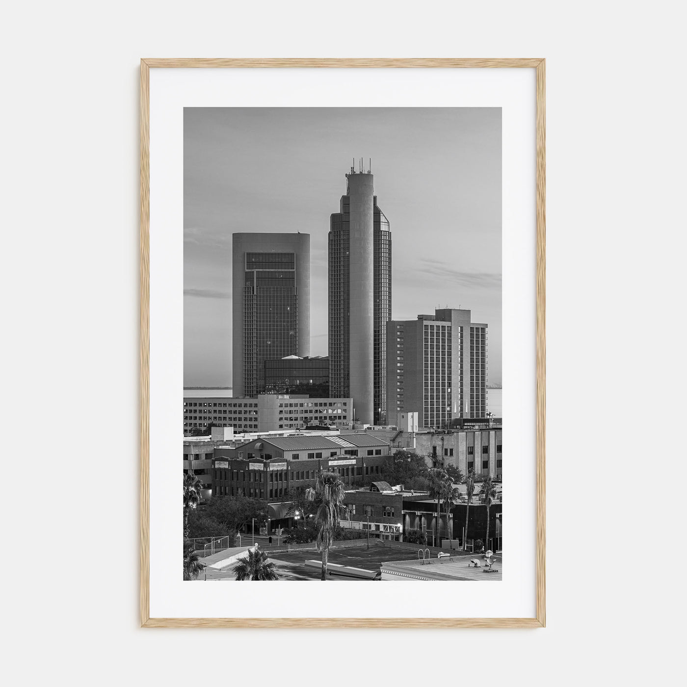 Corpus Christi Photo B&W Poster