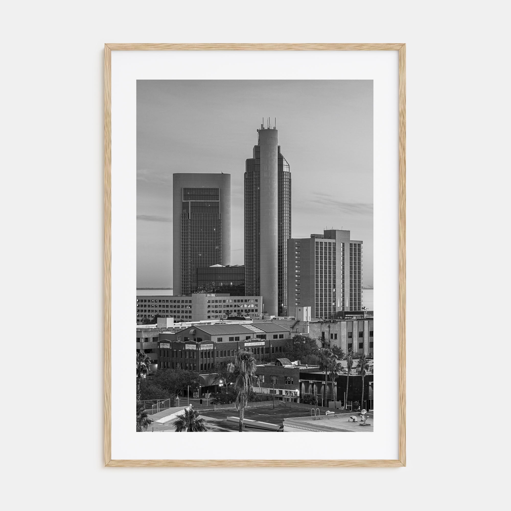 Corpus Christi Photo B&W Poster