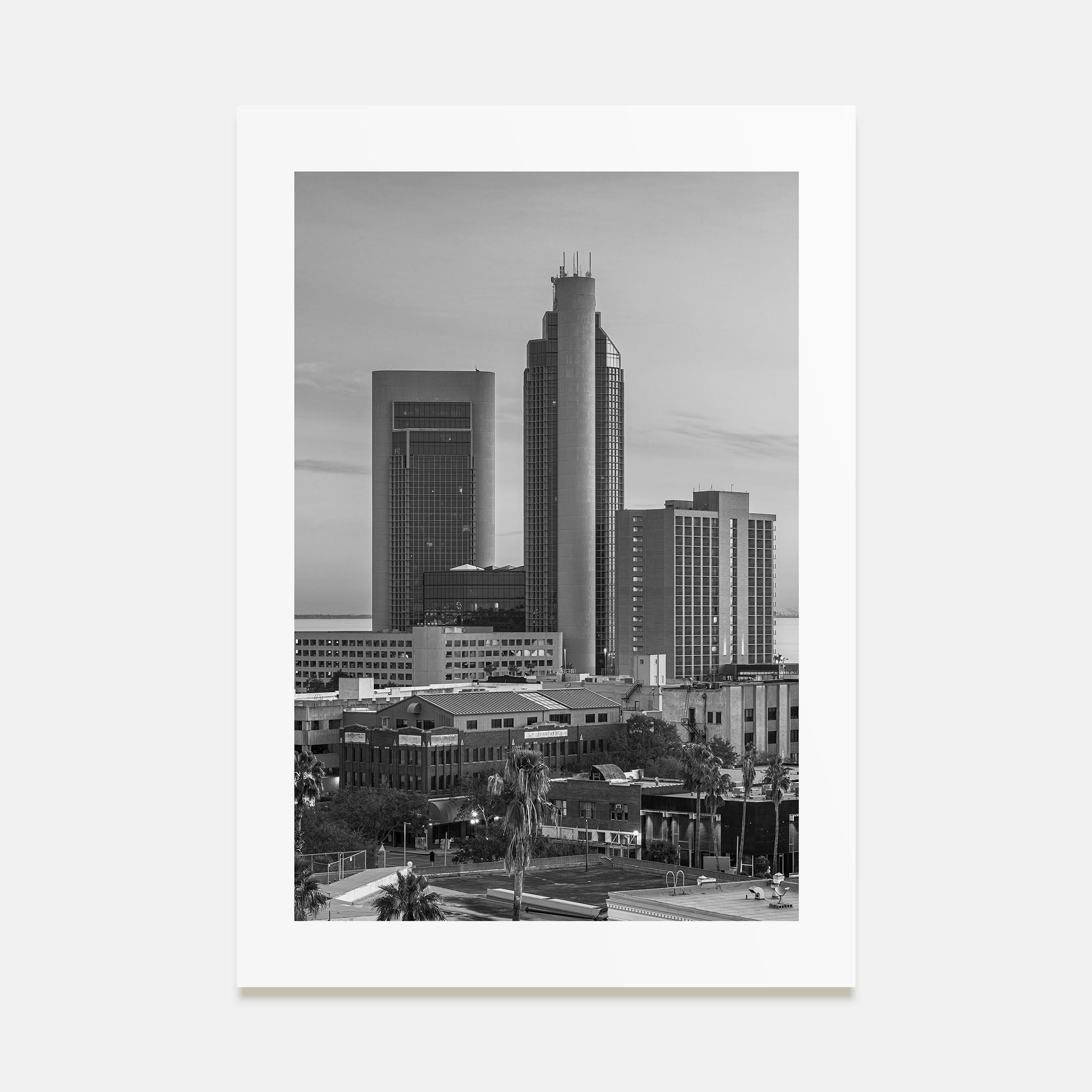 Corpus Christi Photo B&W Poster