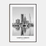 Corpus Christi Portrait B&W Poster