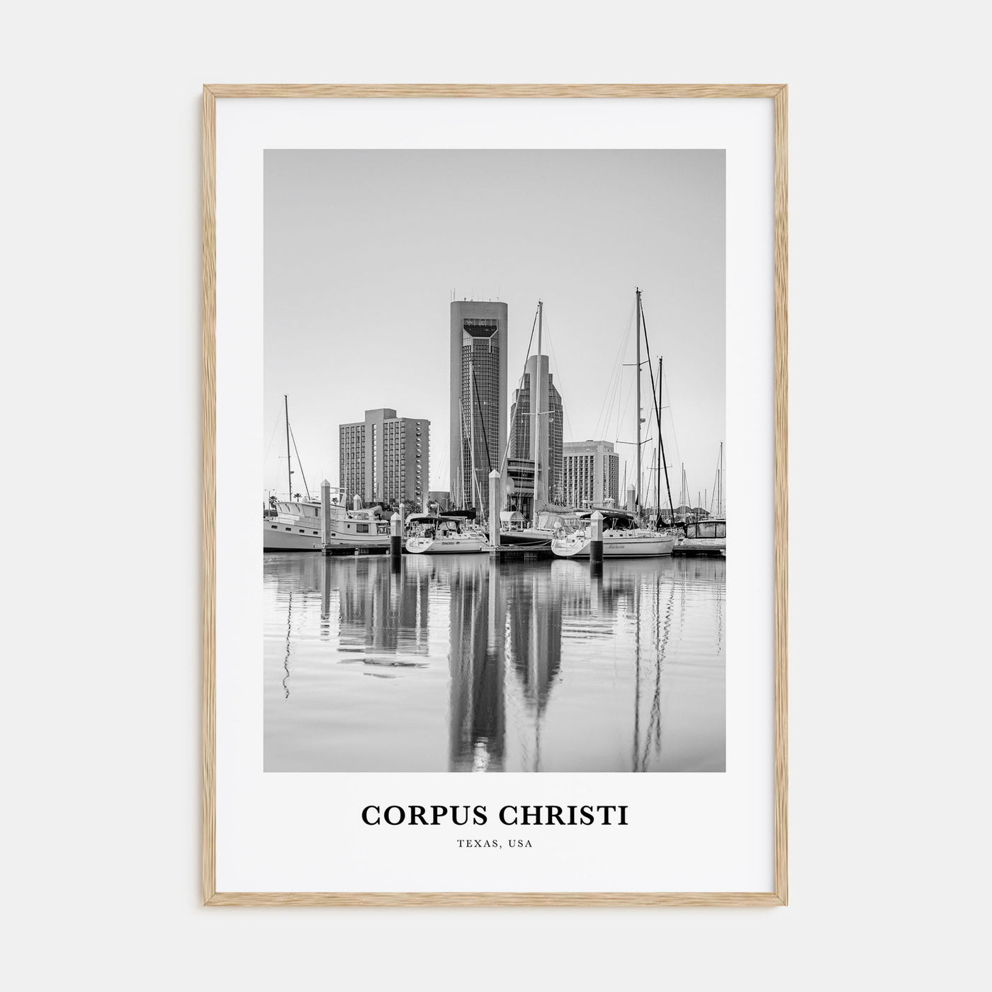 Corpus Christi Portrait B&W Poster