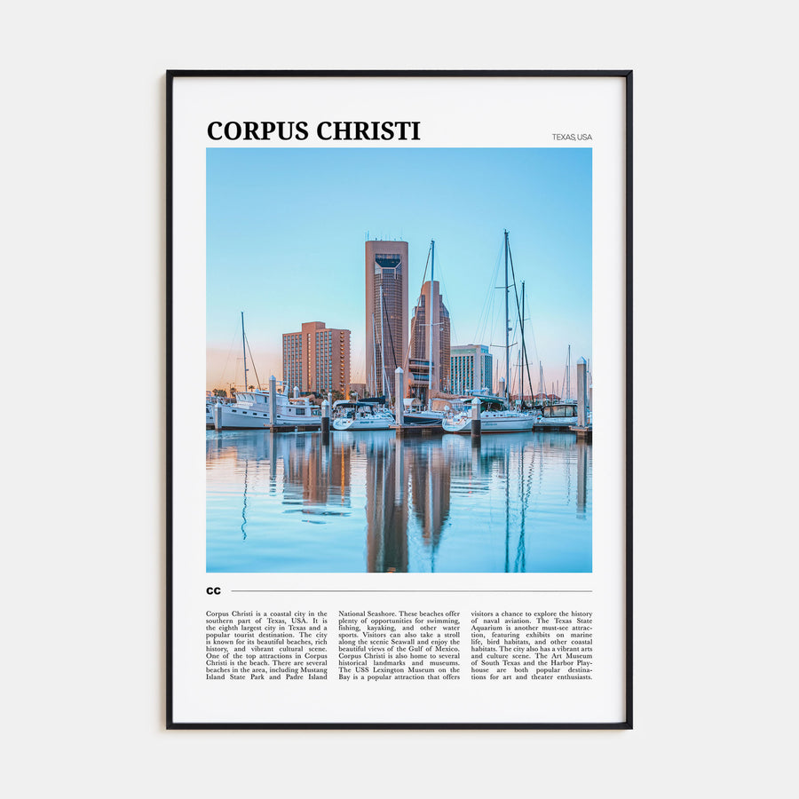 Corpus Christi Travel Color Poster