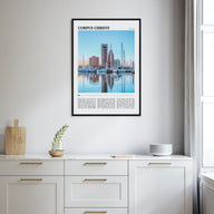 Corpus Christi Travel Color Poster