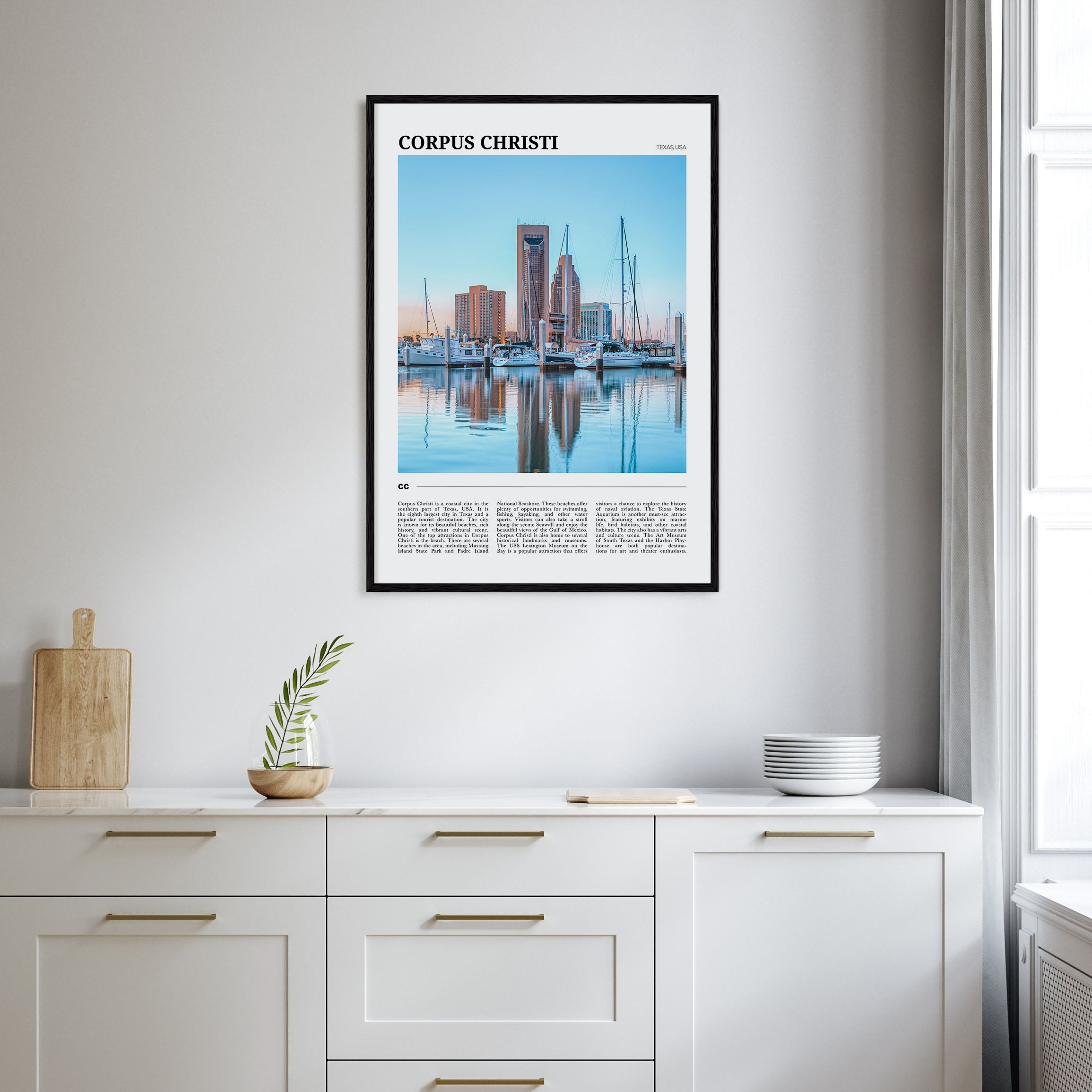 Corpus Christi Travel Color Poster
