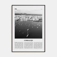 Corralejo Travel B&W Poster