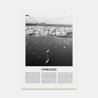 Corralejo Travel B&W Poster