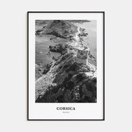 Corsica Portrait B&W Poster
