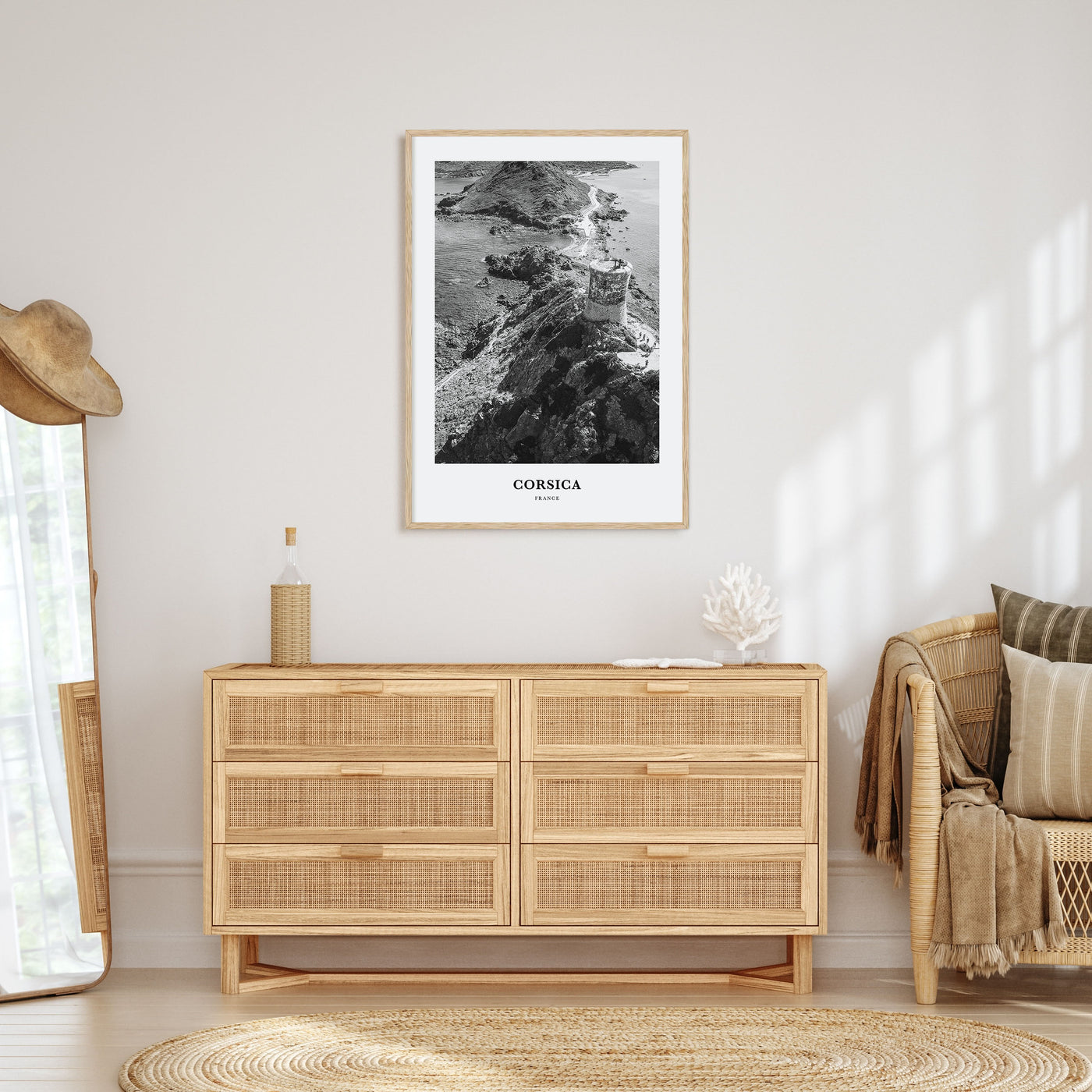 Corsica Portrait B&W Poster