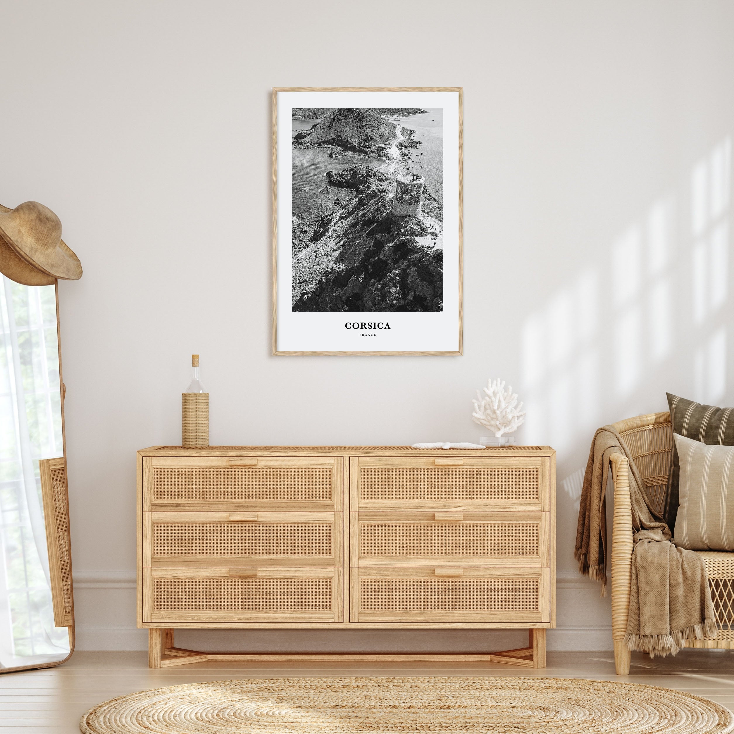 Corsica Portrait B&W Poster