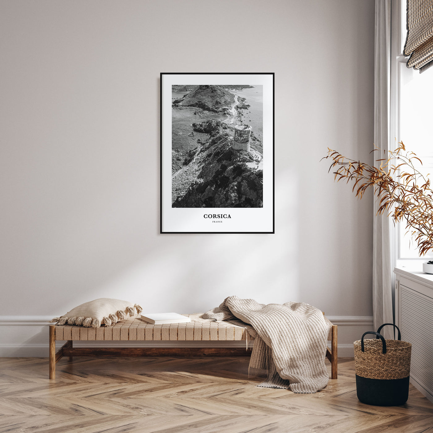 Corsica Portrait B&W Poster