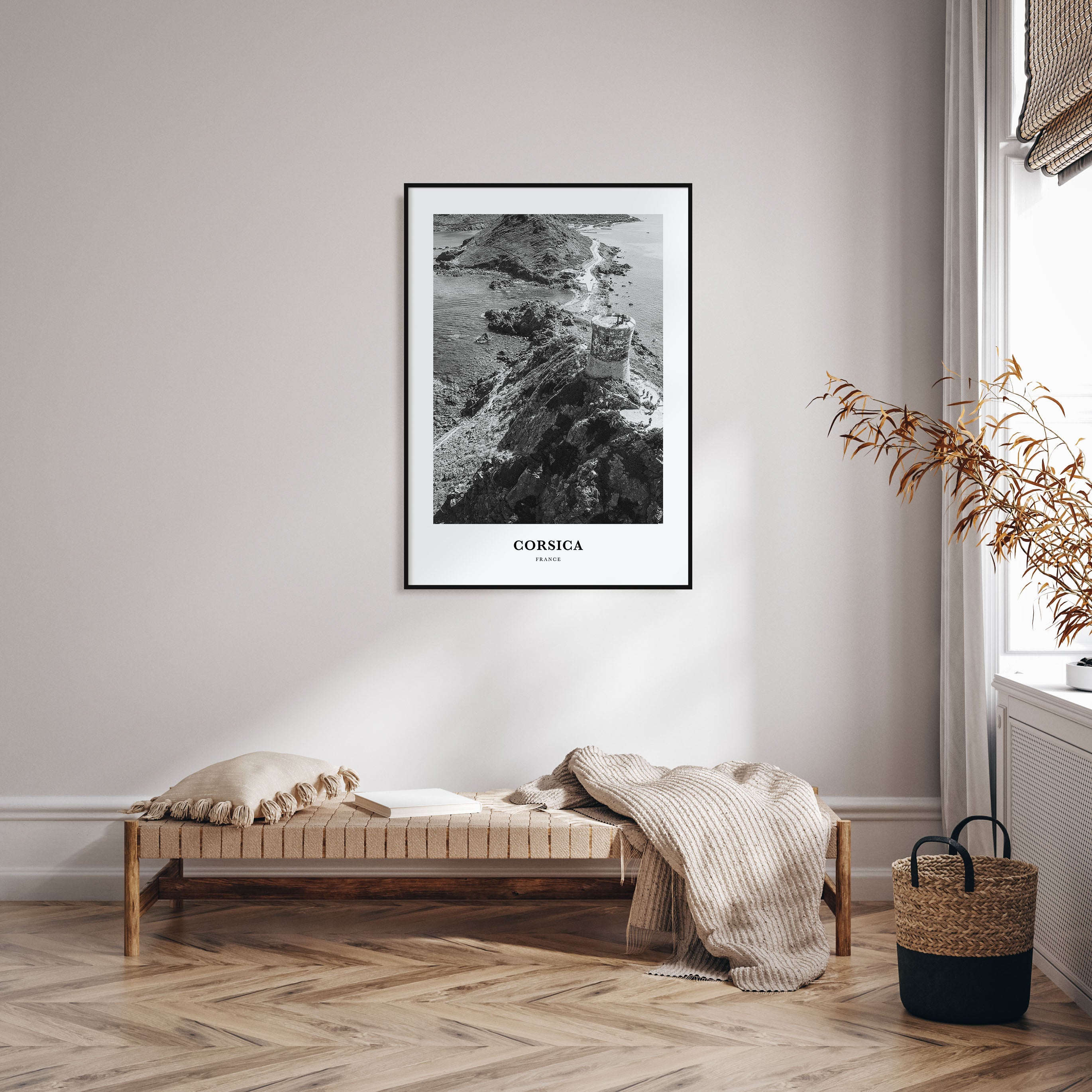 Corsica Portrait B&W Poster