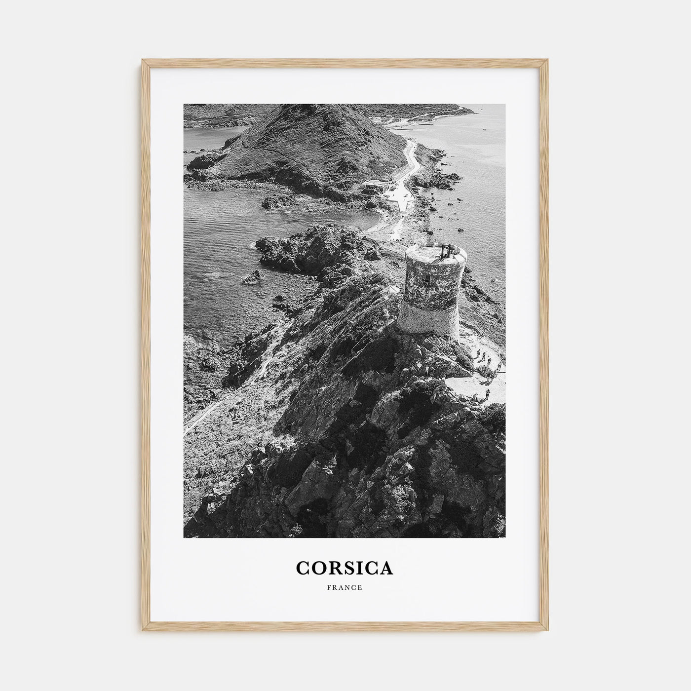 Corsica Portrait B&W Poster