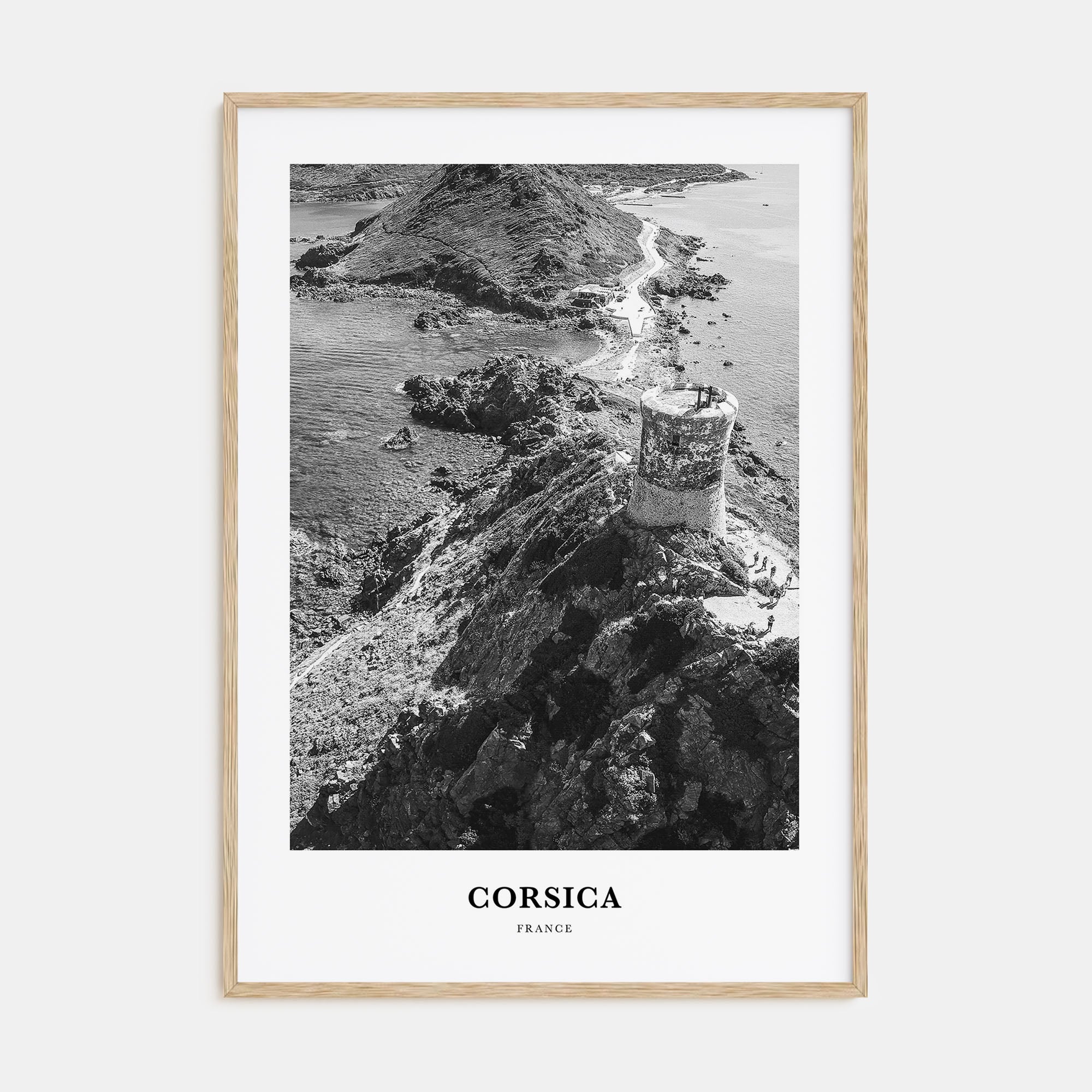 Corsica Portrait B&W Poster
